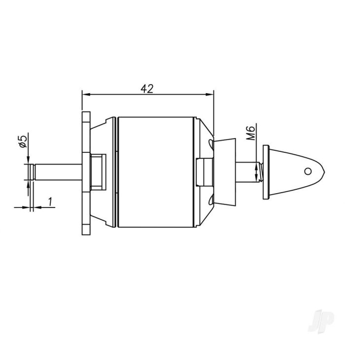 Radient Brushless Motor 3542 1000KV (2-4S)
