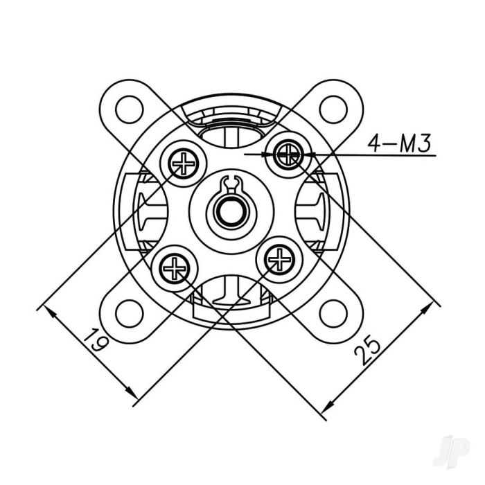 Radient Brushless Motor 3542 1250KV (2-4S)