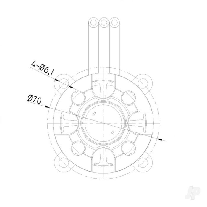 Radient Brushless Motor 6354 200KV (4-10S)