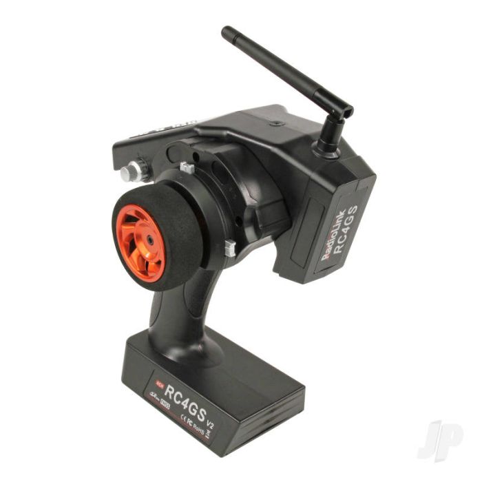 RadioLink RC4GS 2.4GHz 4-Channel RC Transmitter w/2x Receivers for Cars & Boats