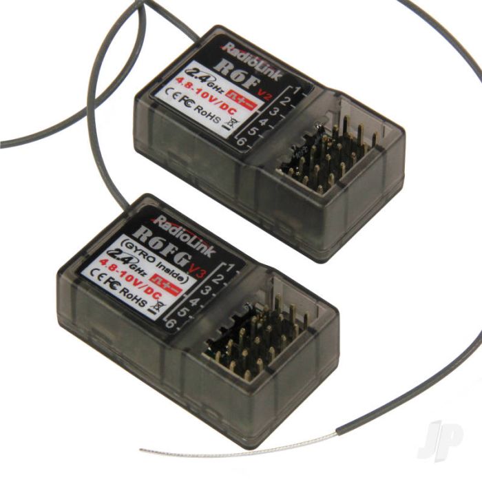 RadioLink RC4GS 2.4GHz 4-Channel RC Transmitter w/2x Receivers for Cars & Boats