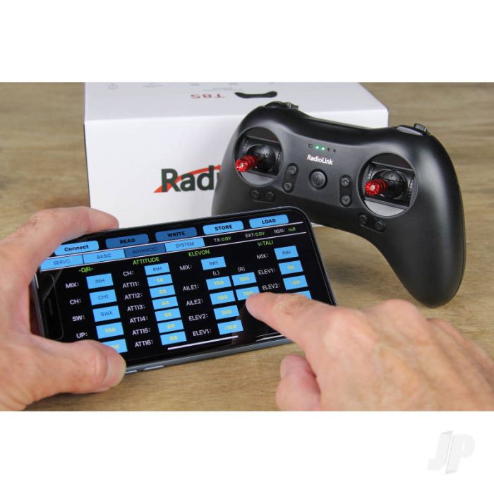 RadioLink T8S 2.4GHz 8-Channel Transmitter with Bluetooth and 1x R8EF Receiver 