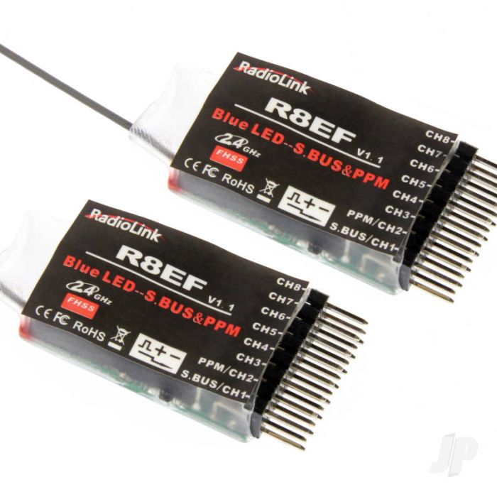 Radiolink T8FB-BT 2.4GHz 8-Ch Transmitter w/Bluetooth + 2x Receivers - Mode 1