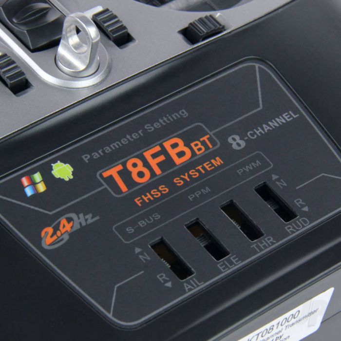Radiolink T8FB-BT 2.4GHz 8-Ch Transmitter w/Bluetooth + 2x Receivers - Mode 1