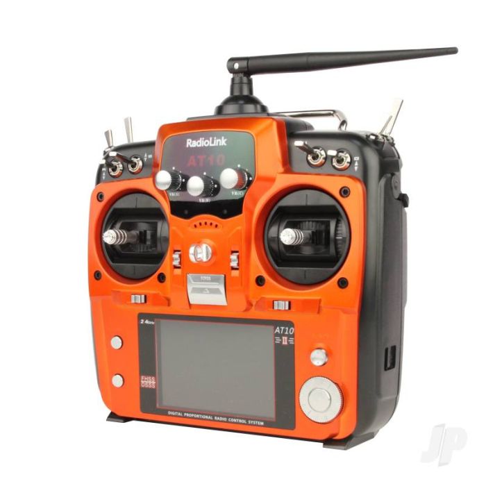 RadioLink AT10II 2.4GHz 12-Channel Transmitter with Receiver (Orange) (Mode 1)