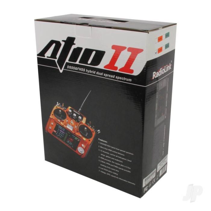 RadioLink AT10II 2.4GHz 12-Channel Transmitter with Receiver (Orange) (Mode 1)