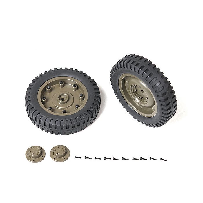 Roc Hobby 1:6 1941 Mb Scaler Rear Wheels Assembly (1 Pair)