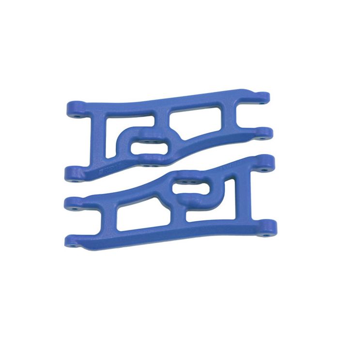 RPM Wide Front Suspension A-Arms (Blue) fits Traxxas Electric Rustler/Stampede 2WD