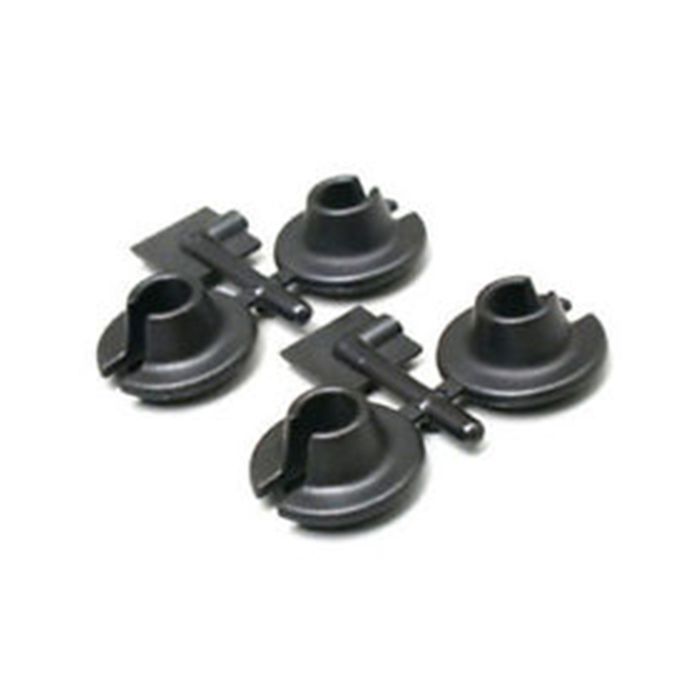 RPM Suspension Shock Spring Cups (Black) fits LOSI/Traxxas/MGT/HPI