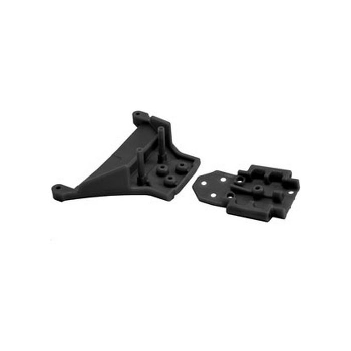 RPM Front Bulkhead (Black) fits Traxxas LCG Slash 4×4|Rustler 4×4|1/10th Rally 