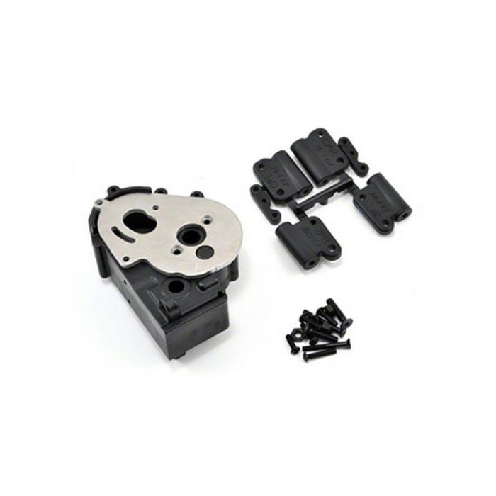 RPM Hybrid Gearbox Housing and Rear Mounts (Black) fits Traxxas 2WD Vehicles
