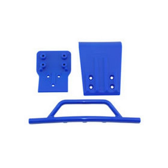 RPM Front Bumper & Skid Plate (Blue) fits Traxxas Slash 4X4