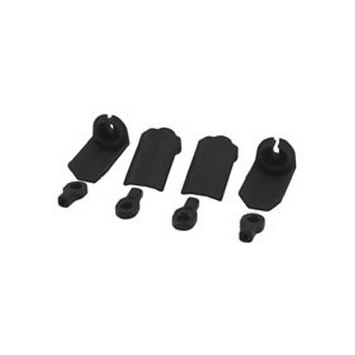 RPM Shock Shaft Guards (Black) fits Traxxas 1/10th Scale Shocks