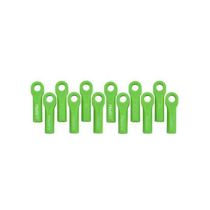 RPM Long Rod Ends (Green) (12) fits most Traxxas 1:10 Scale Vehicles