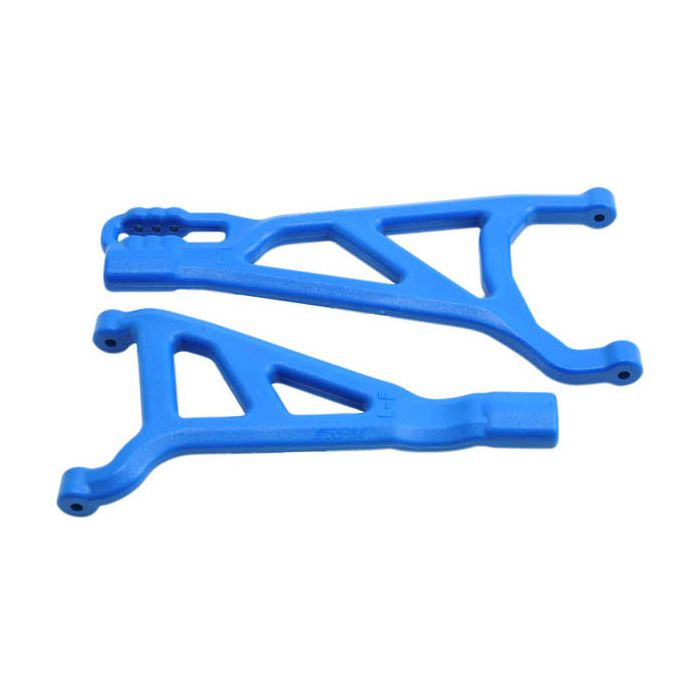 RPM Blue Front LEFT Suspension A-Arms fits Traxxas E-Revo Brushless