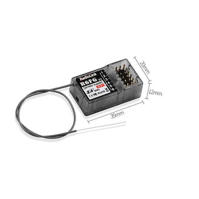RadioLink R6FG 6-Channel Surface Receiver with Gyro Function