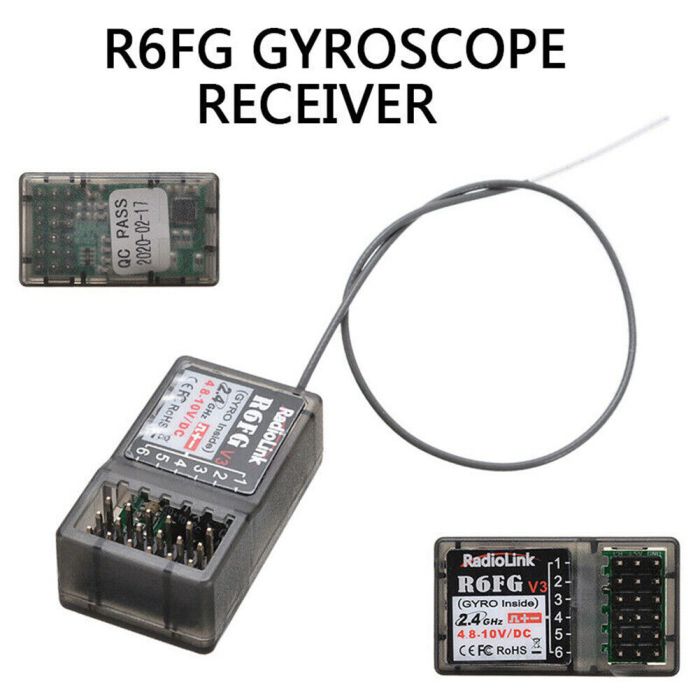 RadioLink R6FG 6-Channel Surface Receiver with Gyro Function