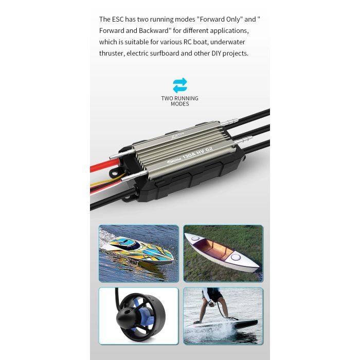 ZTW Seal 160A HV SBEC G2 Marine Boat Waterproof ESC 6-14S LiPo