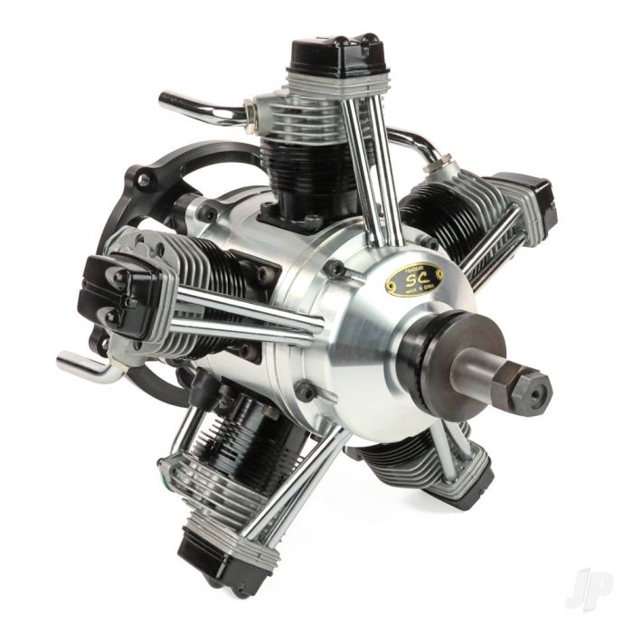 SC SC400 64cc 5 Cylinder 4-Stroke Nitro Glow Radial R/C Model Plane Aero Engine