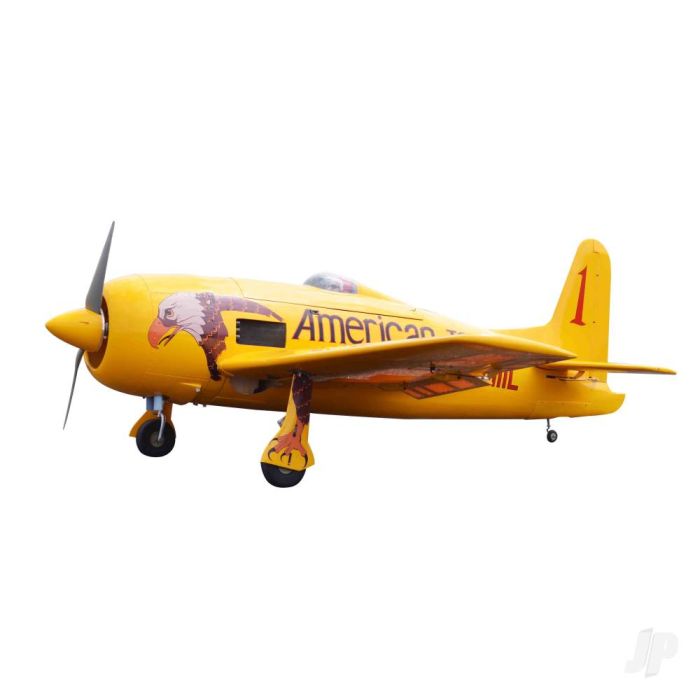 Seagull Grumman F8F-2 Bearcat (33-45cc) 1.83m / 71in RC Plane - Yellow