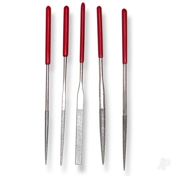 Diamond Needle Files (Set of 5) PFL6002 Hobby Tools - Model Craft Collection