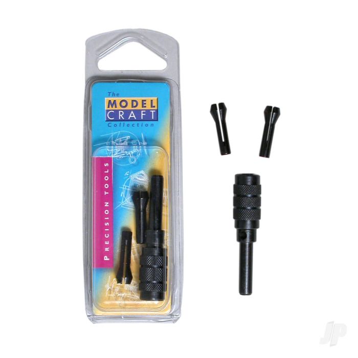 Modelcraft Pin Chuck Set With 3 Collets (Capacity 0-2.5mm) (PPV4012/S)