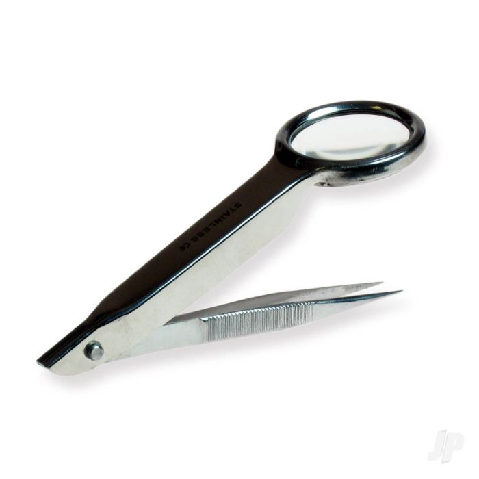 Modelcraft Magnifier Tweezers (PTW1125)