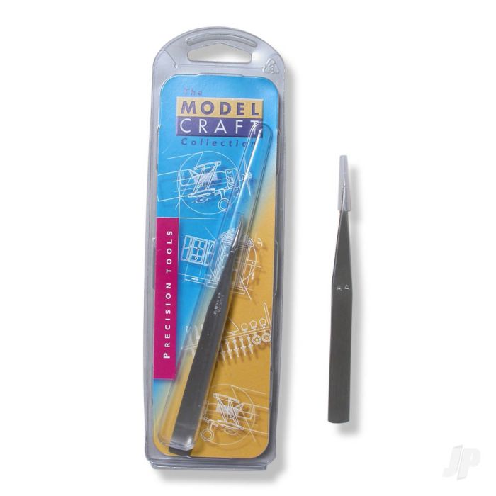 Modelcraft Strong Fine Stainless Steel Tweezers (115mm) (PTW2185/AA)