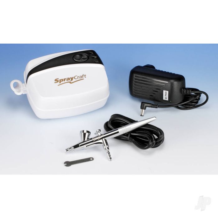 Spraycraft SP30KC Airbrush & Compressor Kit (Top Feed)