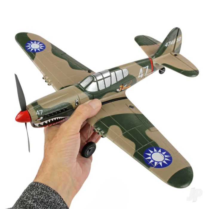 Sonik RC Curtis P-40 Warhawk 400mm RTF RC Model WWII Plane w/Gyro