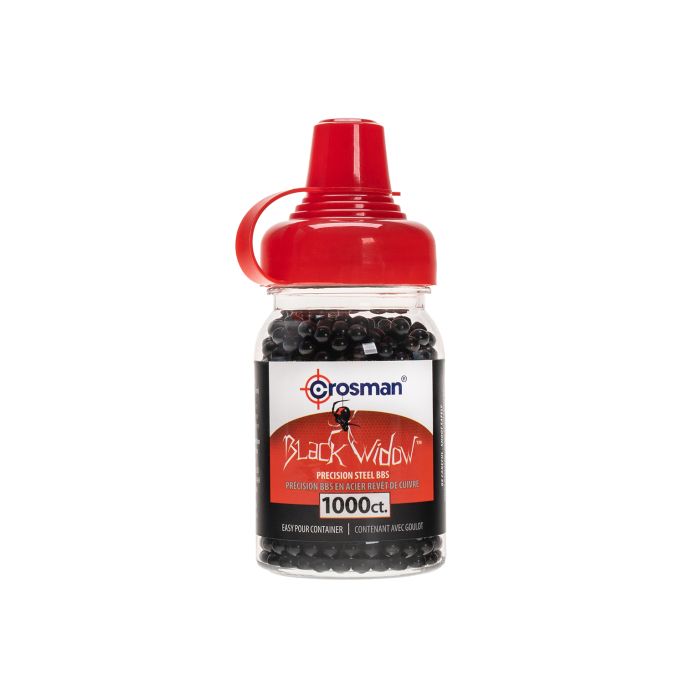 Crosman Premium Black Widow Coated Steel BB's .177 (4.5mm) Qty 1000