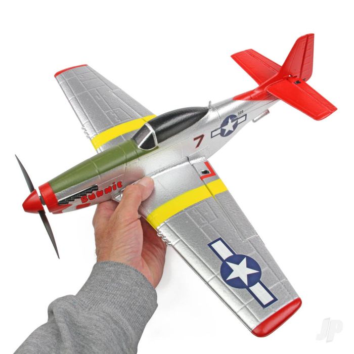 Top RC Hobby P-51D Mustang RTF Ready-To-Fly RC Model Plane (450mm) (Mode 1)