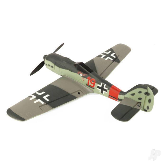 Top RC Hobby Focke-Wulf FW 190 RTF Ready-To-Fly RC Model Plane (400mm) (Mode 1)