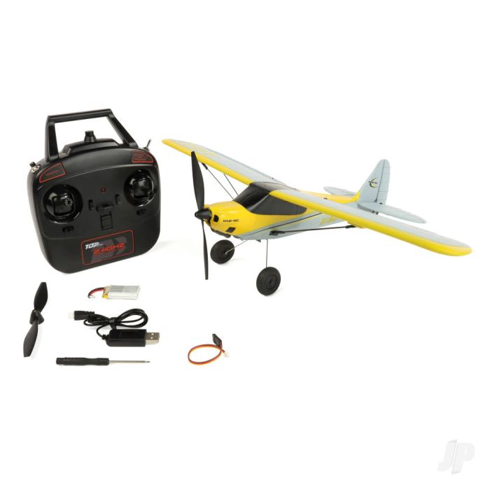 Top RC Hobby Mini X Cub RTF Ready-To-Fly RC Plane (450mm) (Mode 2)