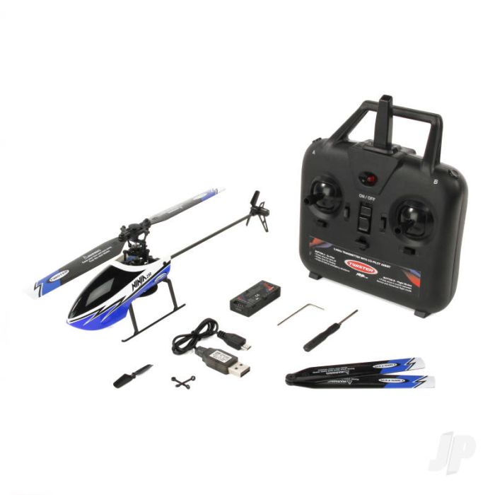 Twister Ninja 250 RC Helicopter w/Pilot Assist+Stabilisation+Altitude Hold -Blue