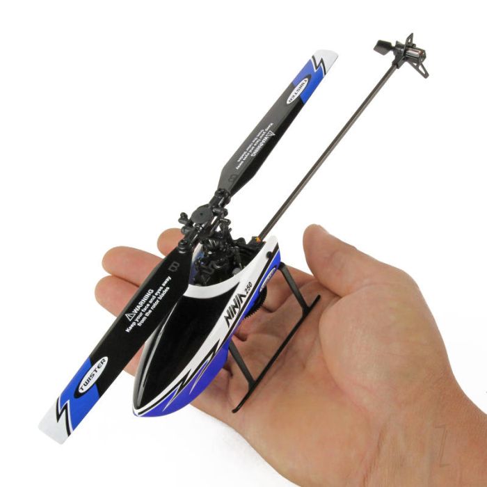Twister Ninja 250 RC Helicopter w/Pilot Assist+Stabilisation+Altitude Hold -Blue