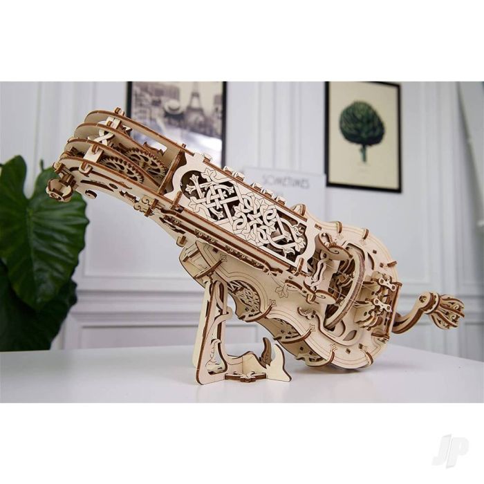 UGears Steampunk Hurdy-Gurdy Musical Instrument Mechanical Wood Construction Kit