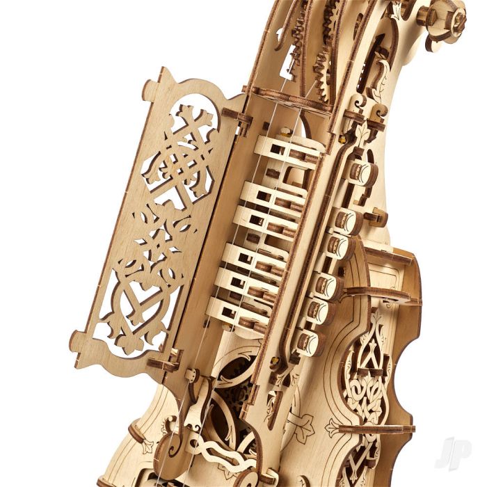 UGears Steampunk Hurdy-Gurdy Musical Instrument Mechanical Wood Construction Kit