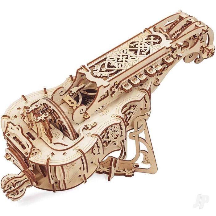UGears Steampunk Hurdy-Gurdy Musical Instrument Mechanical Wood Construction Kit