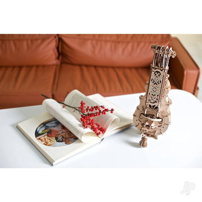 UGears Steampunk Hurdy-Gurdy Musical Instrument Mechanical Wood Construction Kit