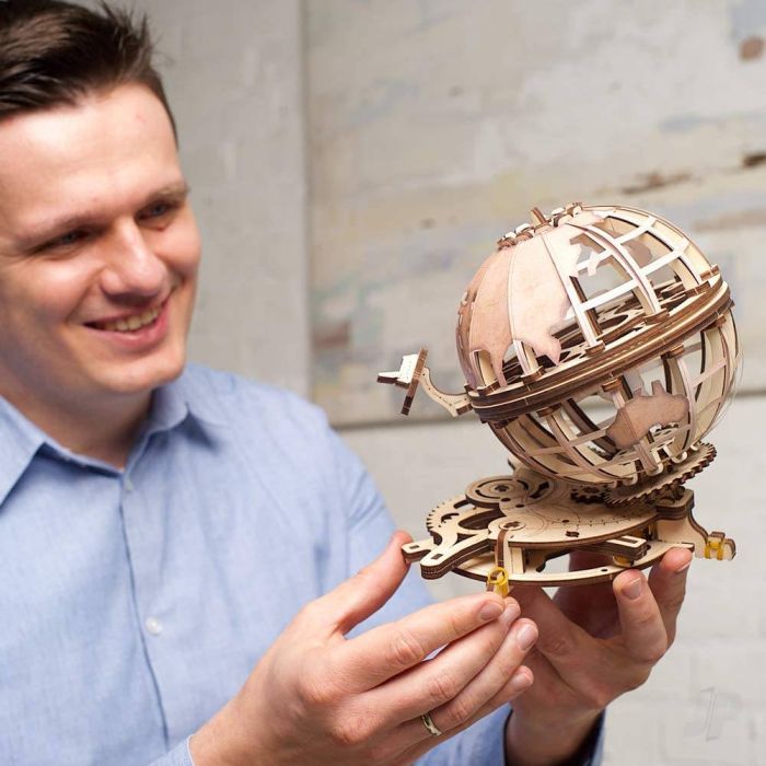 UGears Steampunk Globe 3D Puzzle Mechanical Wood Construction Kit