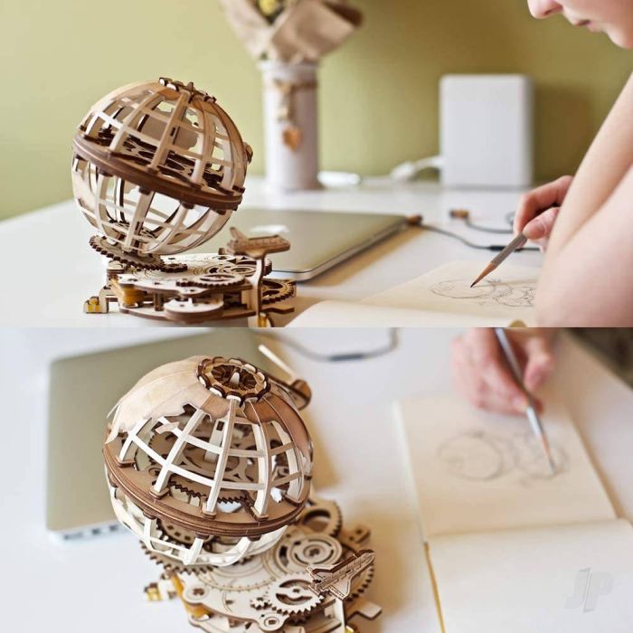 UGears Steampunk Globe 3D Puzzle Mechanical Wood Construction Kit