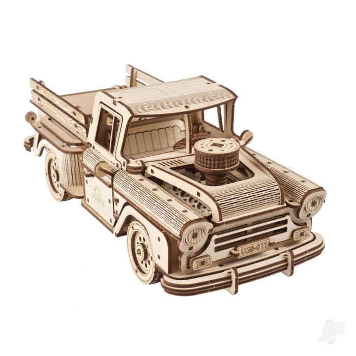 UGears Lumberjack 50’s American Pickup Mechanical Wood Construction Kit