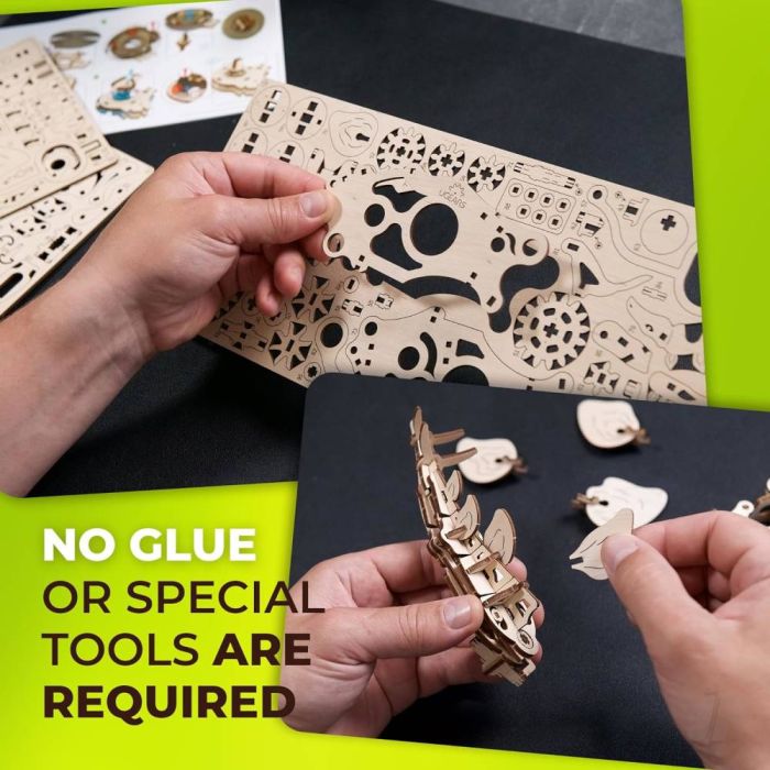 UGears Stegosaurus Dinoaur Mechanical Wood Construction Kit