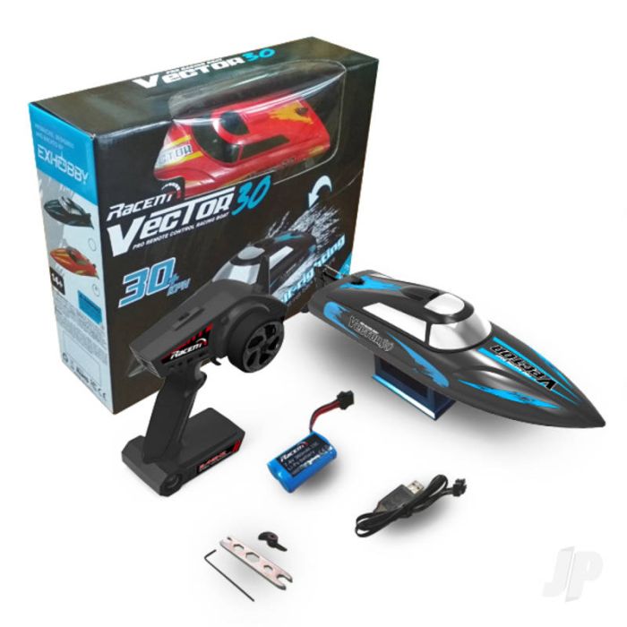 Volantex Vector 30 Brushed RTR RC Racing Boat (Black) 