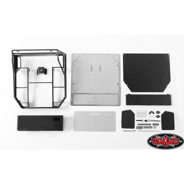 RC4WD Rear Tube Bed For Trail Finder 2 W/Mud Flaps (Black)1+