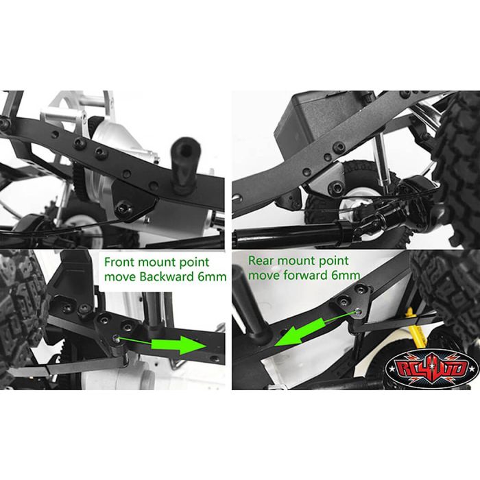 RC4WD Leaf Spring Mount For TF2 LWB Chassis & Toyota LC70 Body