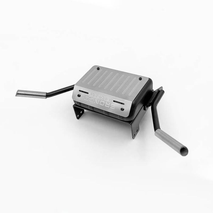 RC4WD Fuel Tank W/Dual Exhaust For Traxxas TRX-4 '79 Bronco Ranger XLT