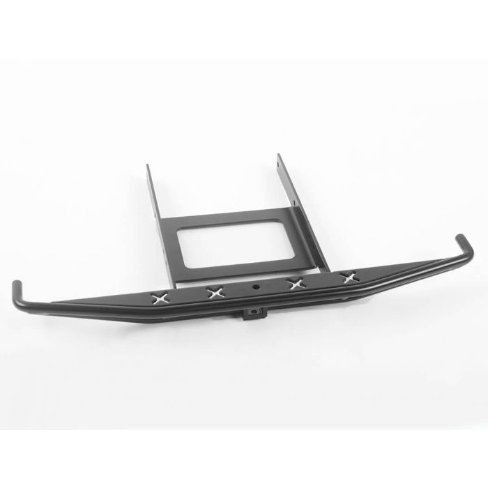 RC4WD Rough Stuff Metal Rear Bumper W/Exhaust Tips For Axial SCX10 II 1969 Chevrolet Blazer (Black)