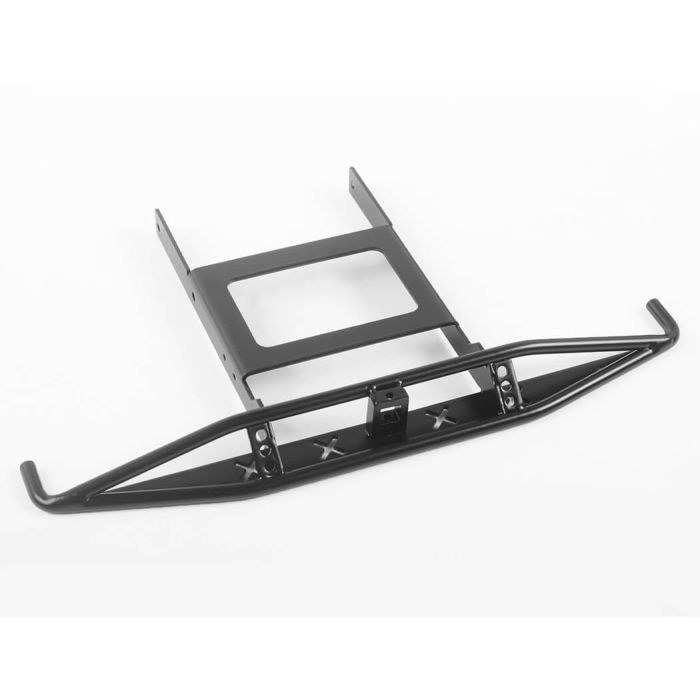RC4WD Rough Stuff Metal Rear Bumper W/Exhaust Tips For Axial SCX10 II 1969 Chevrolet Blazer (Black)